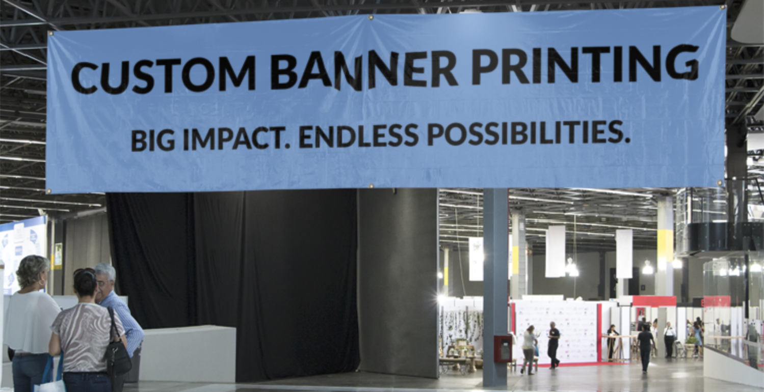 Custom banner printing designed for businesses, events, and organizations